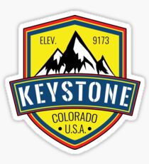 Skiing Keystone Colorado Mountains Ski Snowboarding Sticker
