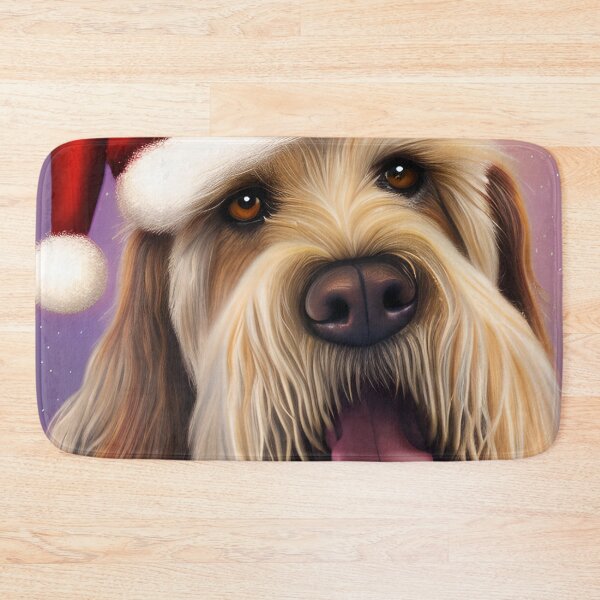 Item preview, Christmas Otterhound Wearing A Santa Hat designed and sold by ZenEverAI.