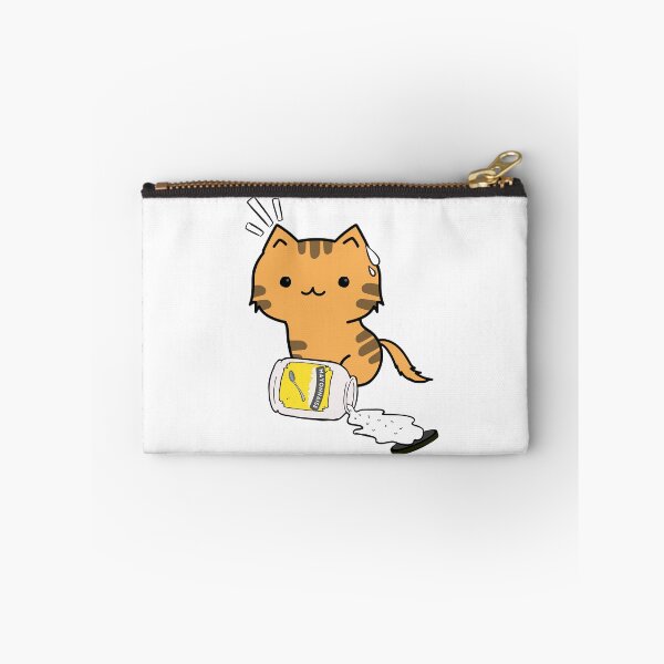 Item preview, Cute Orange Cat Spilled Mayonnaise jar designed and sold by Pet Station.