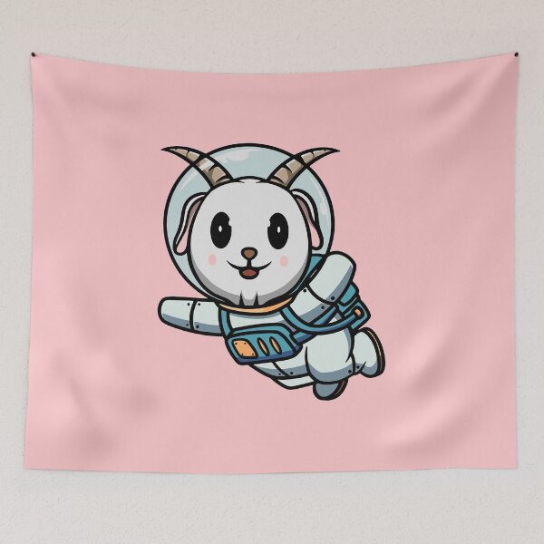Item preview, Cute Astronaut Goat designed and sold by cubbone.