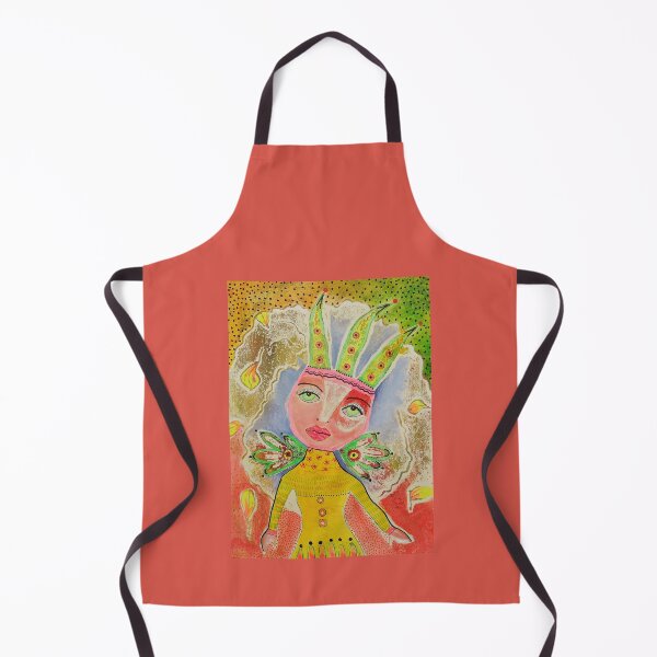 Item preview, Weird Angel In Monoprint designed and sold by BeaOutsiderArt.