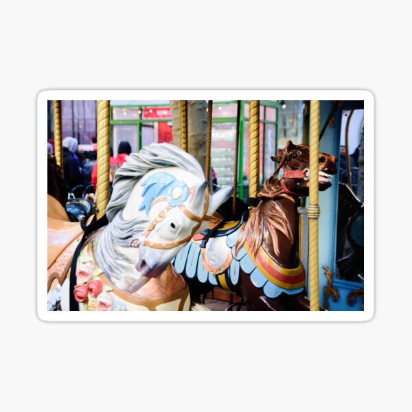 Carousel Horses Sticker