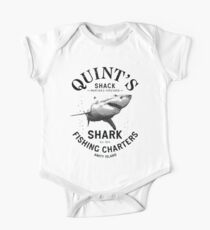 Quint's Shark Fishing Charters Variant One Piece - Short Sleeve