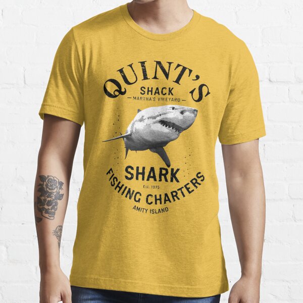 Quint's Shark Fishing Charters Variant Essential T-Shirt for Sale by  Candywrap Studio®