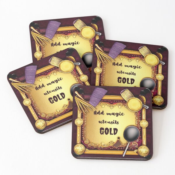 Item preview, Just add magic utensils gold with border designed and sold by Caviar-Studio.