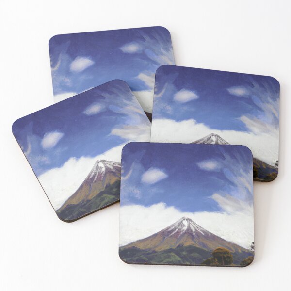 Item preview, "Taranaki After an Autumn Dusting" - 2022 New Zealand print designed and sold by LocalArtGuy.