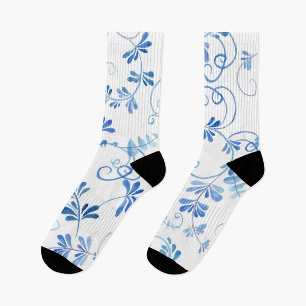 Item preview, simple unique vintage art print indigo blue designed and sold by Vkhandekar.