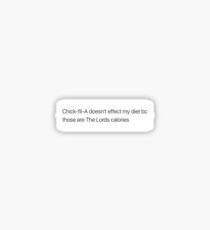 Chick-fil-a diet Sticker