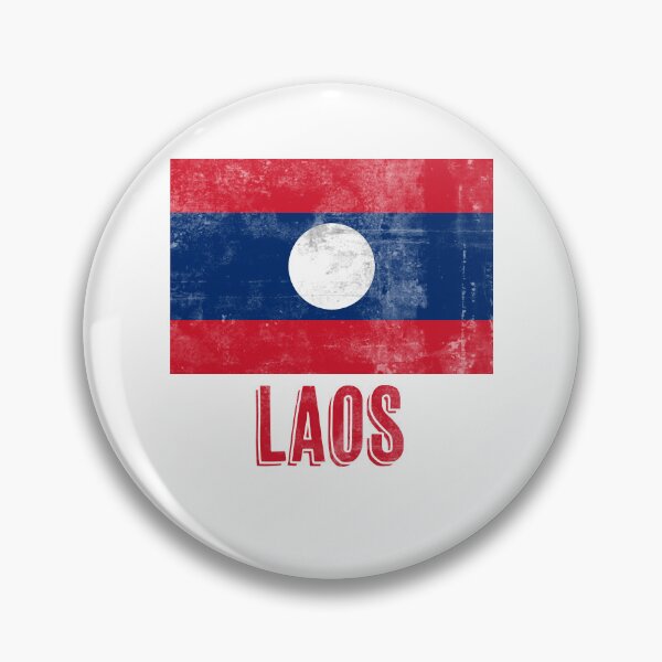 Item preview, Flag of Laos "Grunge" look. designed and sold by KTSubz Faith & Fun Designs.