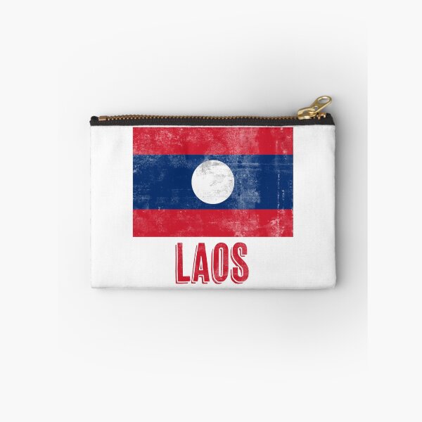 Item preview, Flag of Laos "Grunge" look. designed and sold by KTSubz Faith & Fun Designs.