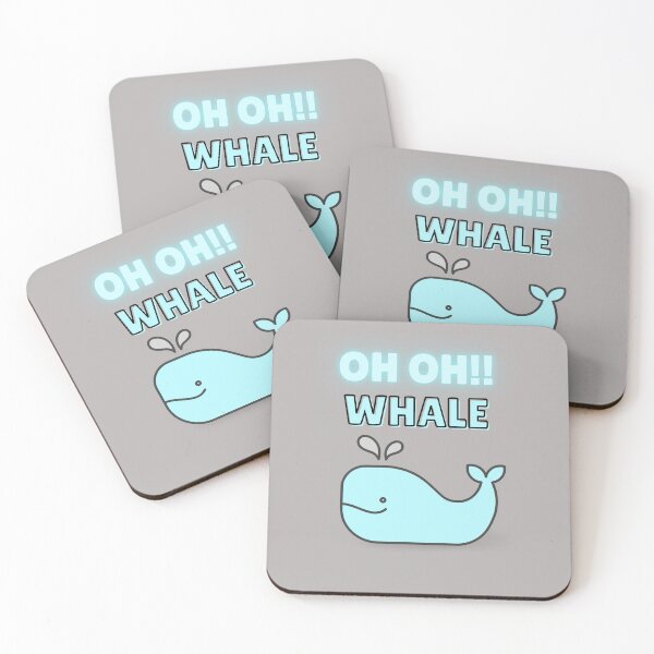 Artikelvorschau, Oh Lovely Whale Lustiges Sprichwort-Wortspiel von Oh Well- Ich liebe Wale entworfen und verkauft von LILY ROSE.