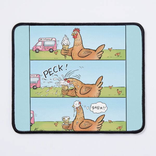 Item preview, Chook Enjoying Ice Cream. designed and sold by Jed Dunstan.