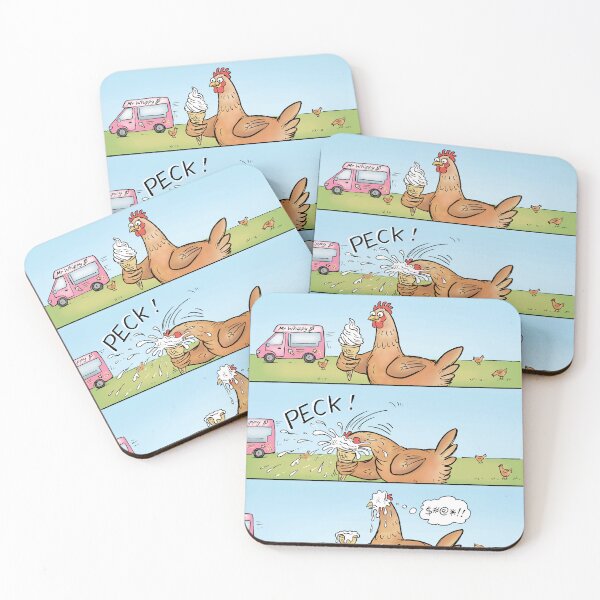 Item preview, Chook Enjoying Ice Cream.  designed and sold by Jed Dunstan.