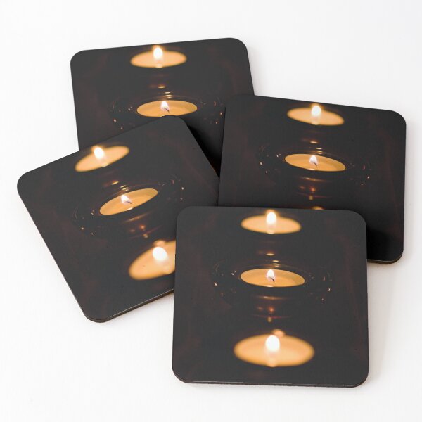Item preview, Three burning candles designed and sold by Milan Latta.