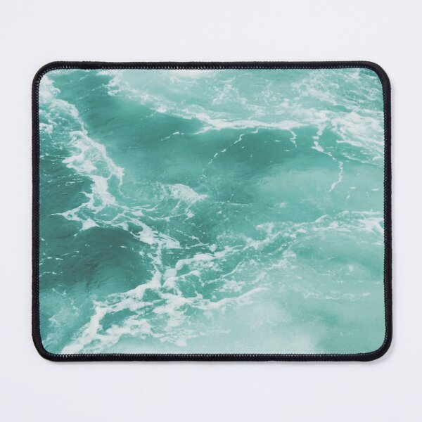 Item preview, waves thrashing white blue print designed and sold by Vkhandekar.