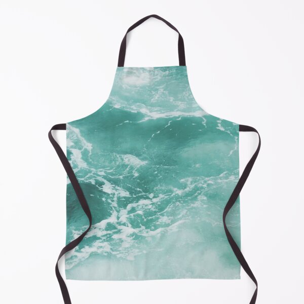 Item preview, waves thrashing white blue print designed and sold by Vkhandekar.