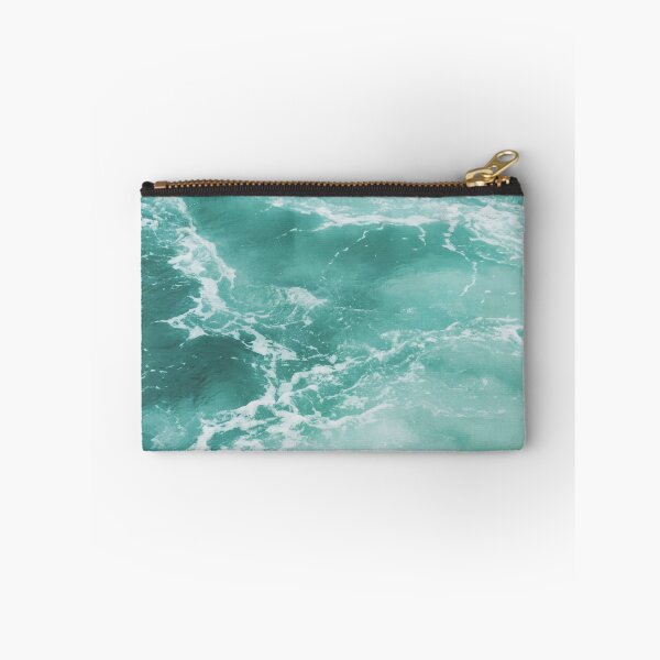 Item preview, waves thrashing white blue print designed and sold by Vkhandekar.
