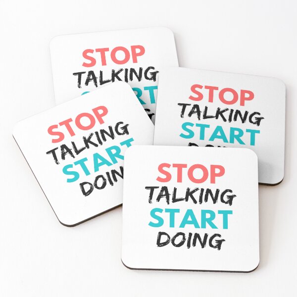 Item preview, Stop Talking Start Doing designed and sold by Joy Poddar.