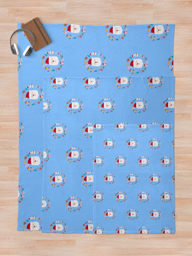 Santa Claus Cute Throw Blanket sold by Escalating Juana SKU 89155408