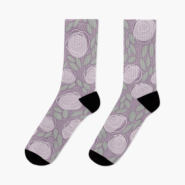 Item preview, Rose Garden Linework 8- Venus + Lavender grey designed and sold by Carina Parry Studios.