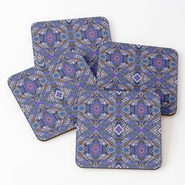 Item preview, Traditional Igorot-inspired tribal pattern. Ethnic Blue, black and brown designed and sold by IlustradoArts.
