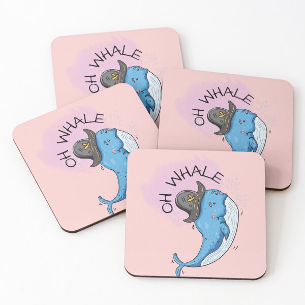 Artikelvorschau, Oh Lovely Whale Lustiges Sprichwort-Wortspiel von Oh Well- Ich liebe Wale entworfen und verkauft von LILY ROSE.
