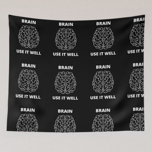 Item preview, Brain Use It Well - Funny Meme Sarcastic Satire - Self Inspirational Quotes - Inspirational Quotes About Life and Struggles designed and sold by ExploreTheStore.
