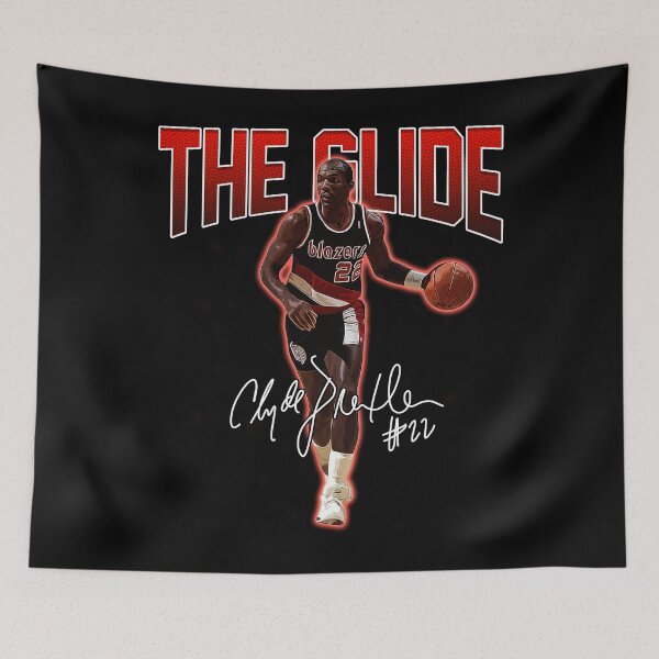 Item preview, Clyde Drexler Clyde The Glide Legend Basketball Player Vintage Retro 80s 90s Bootleg Rap Style Signature Gift For Basketball Lovers designed and sold by BrentZimmerman.