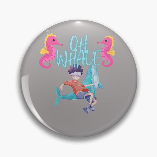 Artikelvorschau, Oh Lovely Whale Lustiges Sprichwort-Wortspiel von Oh Well- Ich liebe Wale entworfen und verkauft von LILY ROSE.