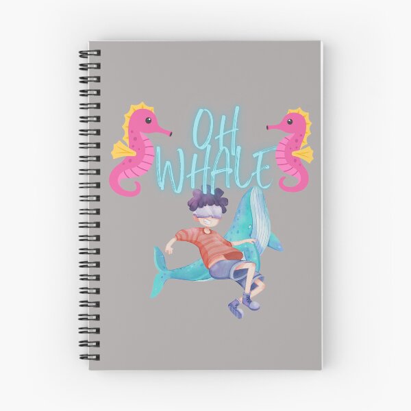 Artikelvorschau, Oh Lovely Whale Lustiges Sprichwort-Wortspiel von Oh Well- Ich liebe Wale entworfen und verkauft von LILY ROSE.