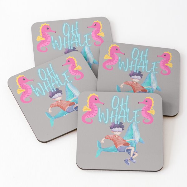 Artikelvorschau, Oh Lovely Whale Lustiges Sprichwort-Wortspiel von Oh Well- Ich liebe Wale entworfen und verkauft von LILY ROSE.