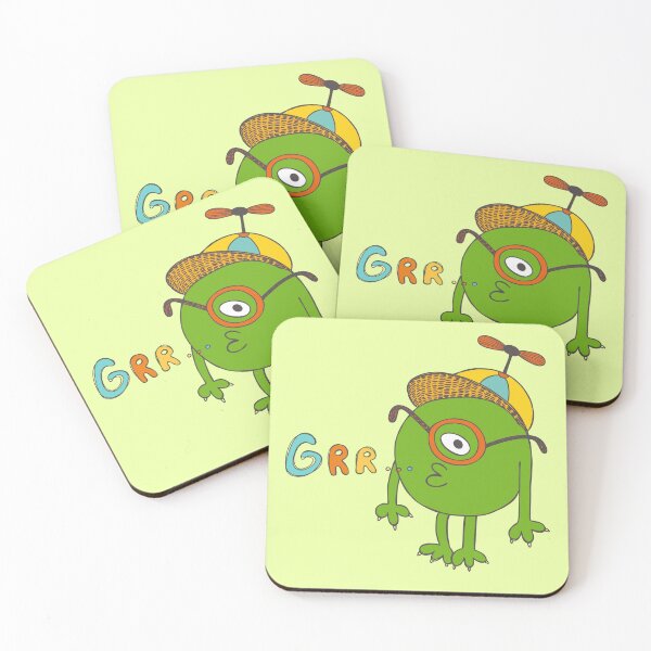Item preview, Grr...een Monster with Funny Hat designed and sold by KOTOdesign.