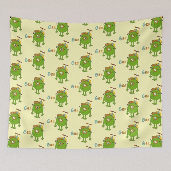 Item preview, Grr...een Monster with Funny Hat designed and sold by KOTOdesign.