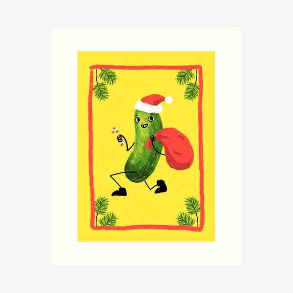 Christmas Pickle Art Print