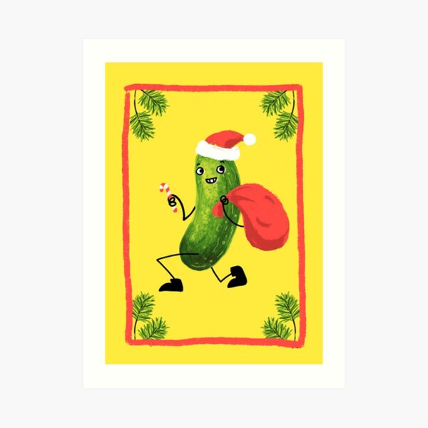 "Christmas Pickle" Art Print for Sale by littleclyde Redbubble