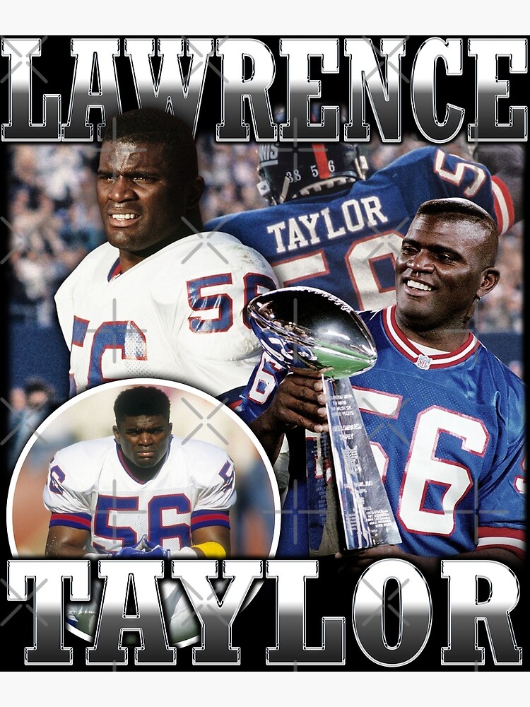 Lawrence Taylor LT Football Signature Vintage Retro 80s 90s Bootleg Rap  Style Classic | Poster