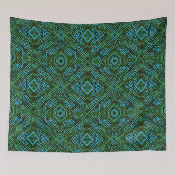 Item preview, Traditional Igorot-inspired tribal pattern. Ethnic Dark green designed and sold by IlustradoArts.