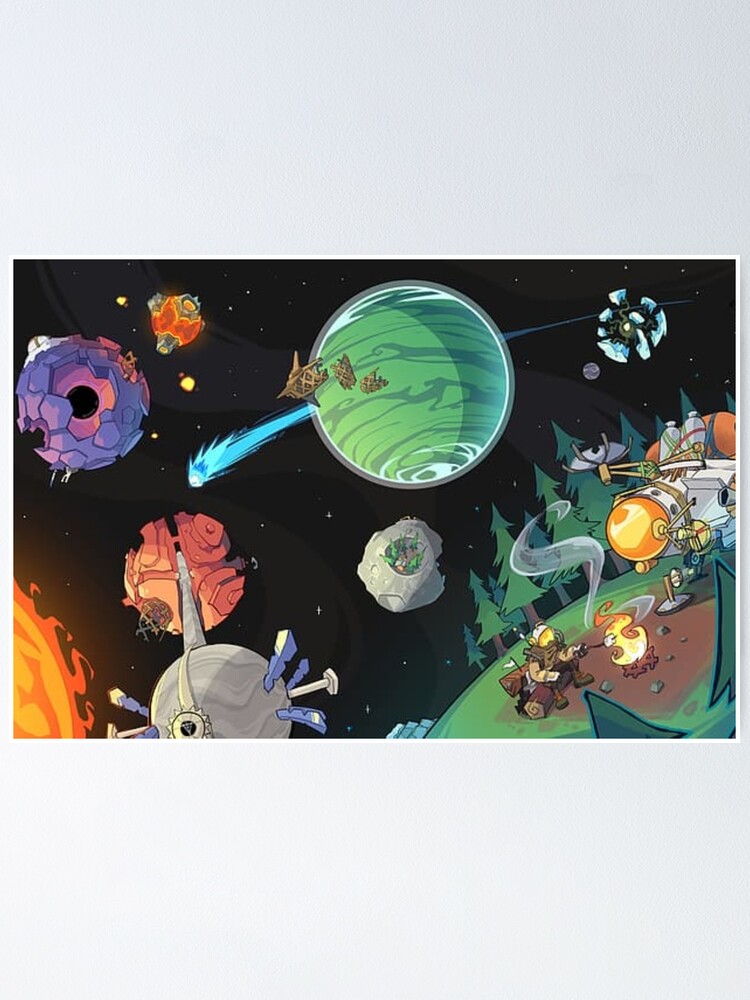 Outer Wilds Game Art Print Planets Poster Design 