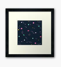 Lost in Space Pattern Framed Print