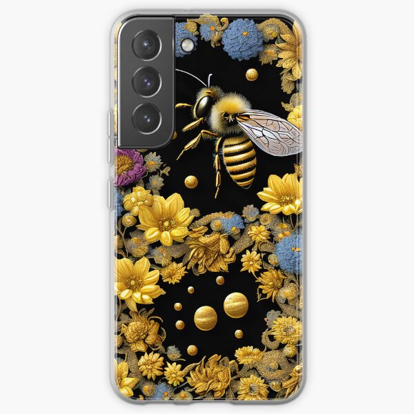 Honey Bee With Flowers Samsung Galaxy Soft Case