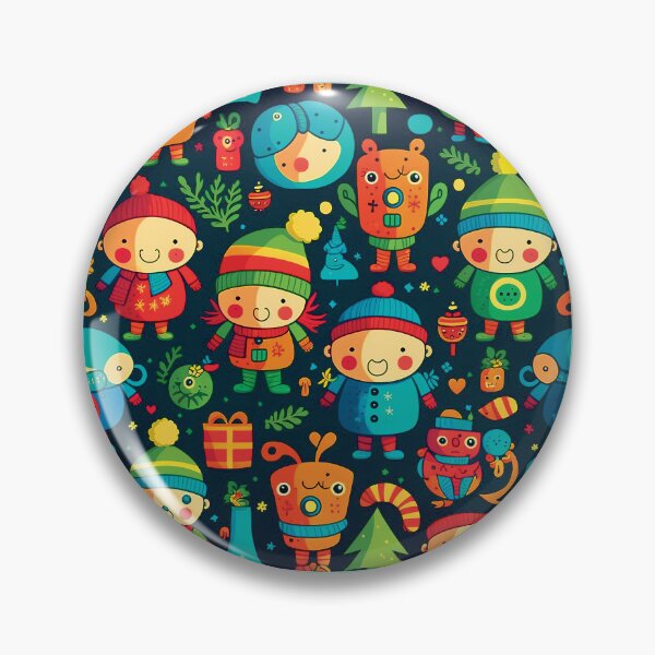 Item preview, Kids wallpaper Christmas pattern #26 designed and sold by FunArt4You.