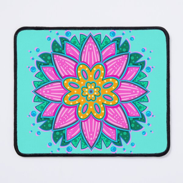 Item preview, Neon Mandala Flower Abstract designed and sold by Chatchot.