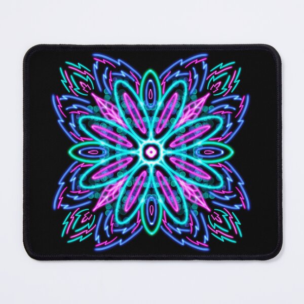 Item preview, Neon Mandala Flower Abstract designed and sold by Chatchot.