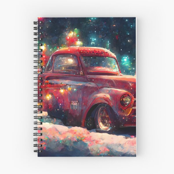 Artikelvorschau, Weihnachten Sternennacht Winter Magie Rot LKW Auto entworfen und verkauft von TajfunX.