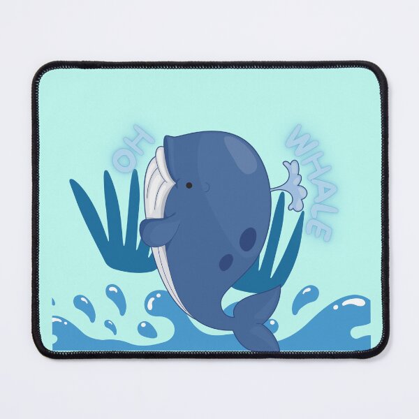 Artikelvorschau, Oh Lovely Whale Lustiges Sprichwort-Wortspiel von Oh Well- Ich liebe Wale entworfen und verkauft von LILY ROSE.