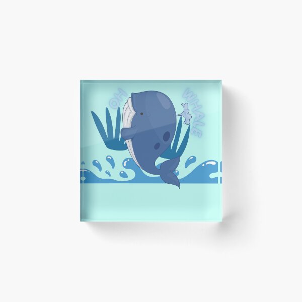 Artikelvorschau, Oh Lovely Whale Lustiges Sprichwort-Wortspiel von Oh Well- Ich liebe Wale entworfen und verkauft von LILY ROSE.