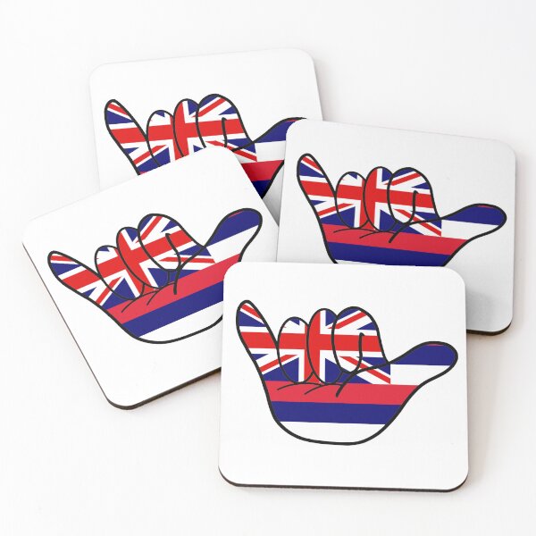 Item preview, Hawai'i Flag Shaka designed and sold by peachycrossing.