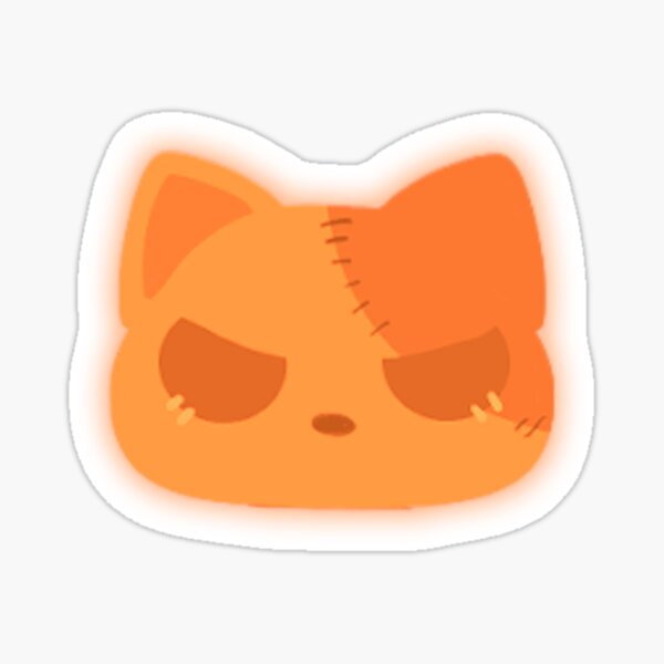 Adorable gatito llamado Truco Pegatina