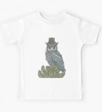 Christmas Owl Tree Topper Kids Tee