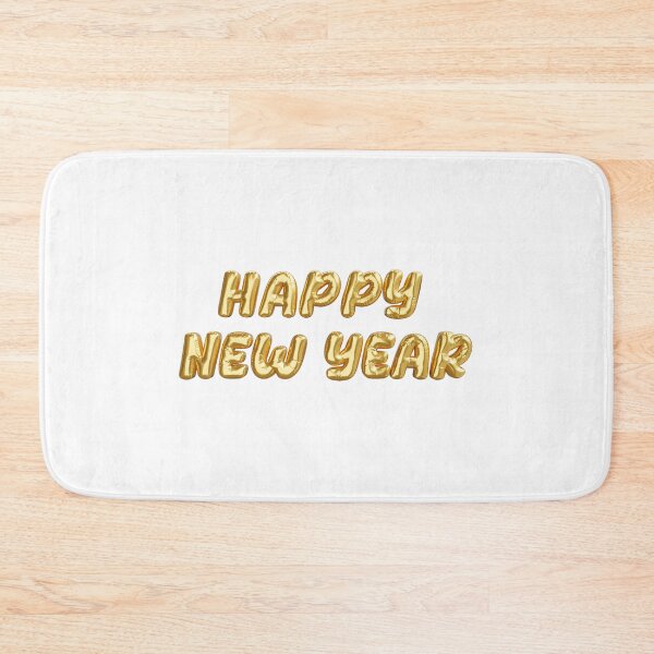 Item preview, happy new year written with golden inflatable balloons designed and sold by JAG2B.